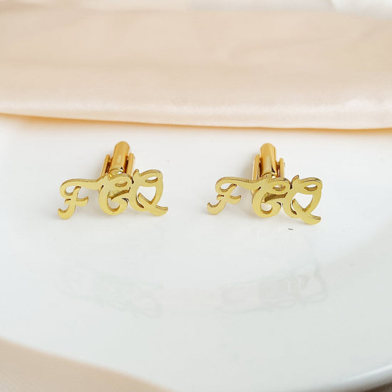 Personalised Initial Letter Name Cufflinks - Jiva