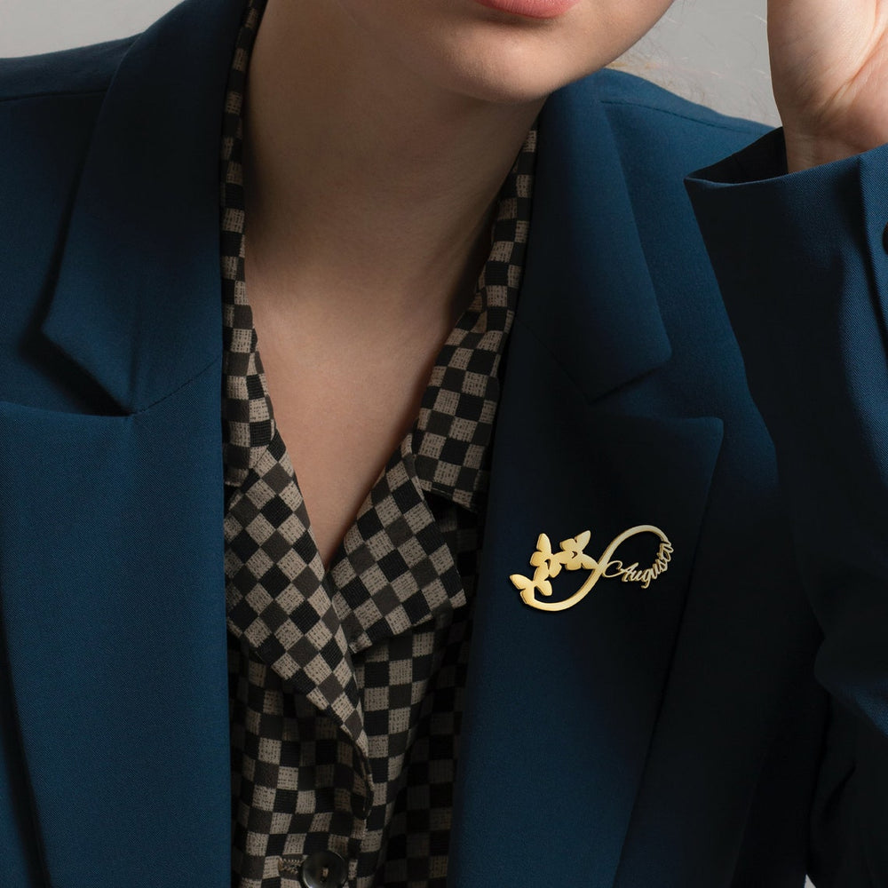 Personalised Infinity  name brooch - Jiva