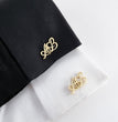 Personalised Initials Heart Cuff Link - Jiva