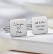 Personalized Engraving Square Cufflinks - Jiva