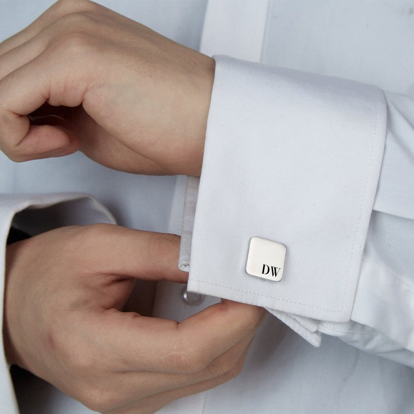 Personalized Engraving Square Cufflinks - Jiva