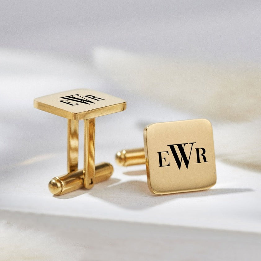 Personalized Engraving Square Cufflinks - Jiva