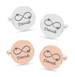 Personalized Infinity Symbol & Last Name Cufflink For Men And Boys 1 Pair - Jiva