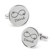 Personalized Infinity Symbol & Last Name Cufflink For Men And Boys 1 Pair - Jiva