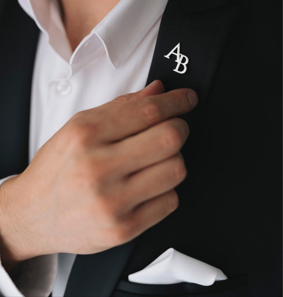 Personalized Initial Letter Name Brooch - Jiva