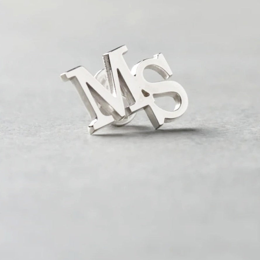 Personalized Initial Letter Name Brooch - Jiva
