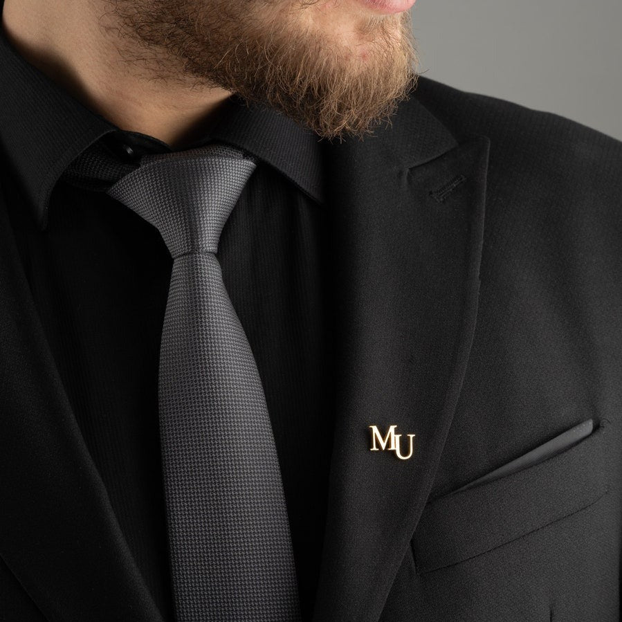 Personalized Initial Letters Brooch, Bride - Groomsmen - Jiva
