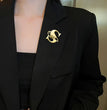 Personalized Letter Engraved Brooch