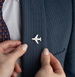 Personalized Name Pilot Jacket Lapel Pin
