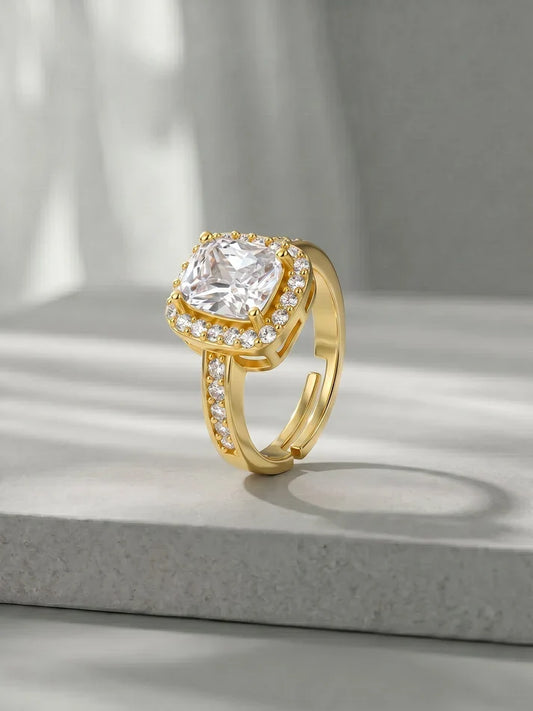 Golden Classic Solitaire Ring