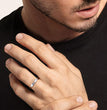 Silver Classic Ring Band for Him