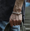 Silver Boho Kada Bracelet for men - Jiva