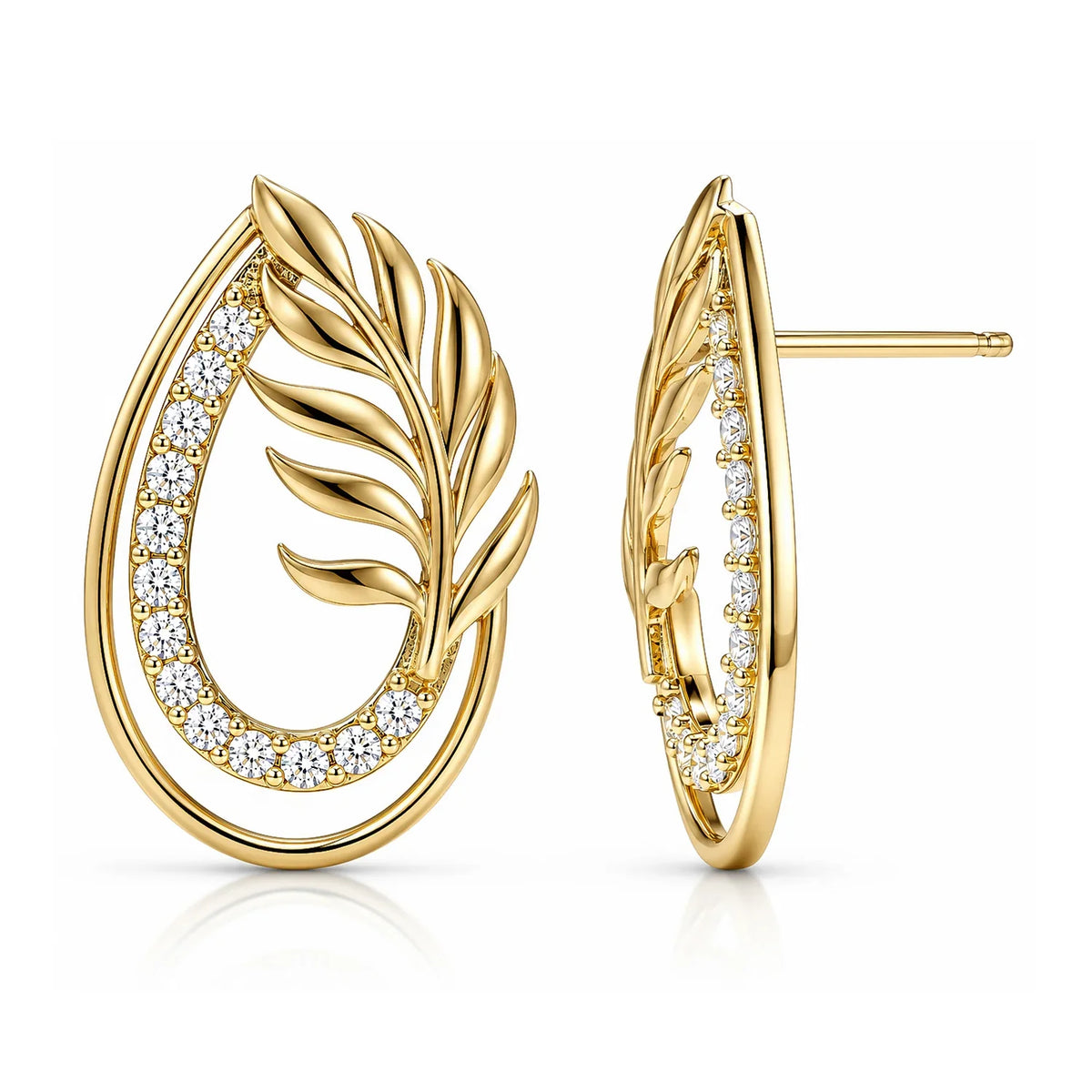 Leafy Affair Florielle Gleam Stud Earrings