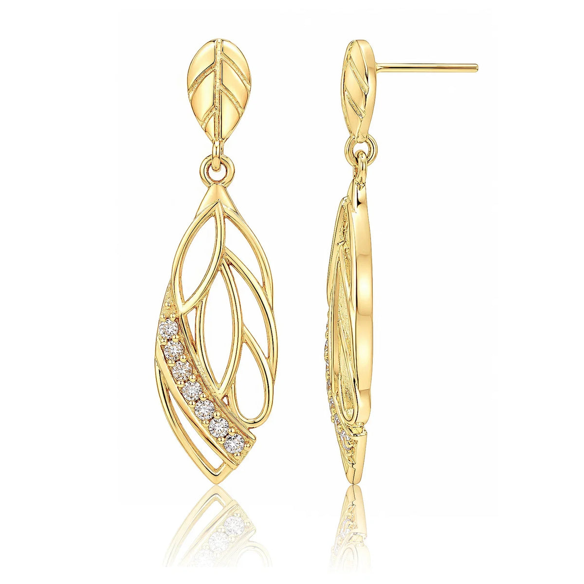 Leafy Affair Verdora Twist Dangle Earrings