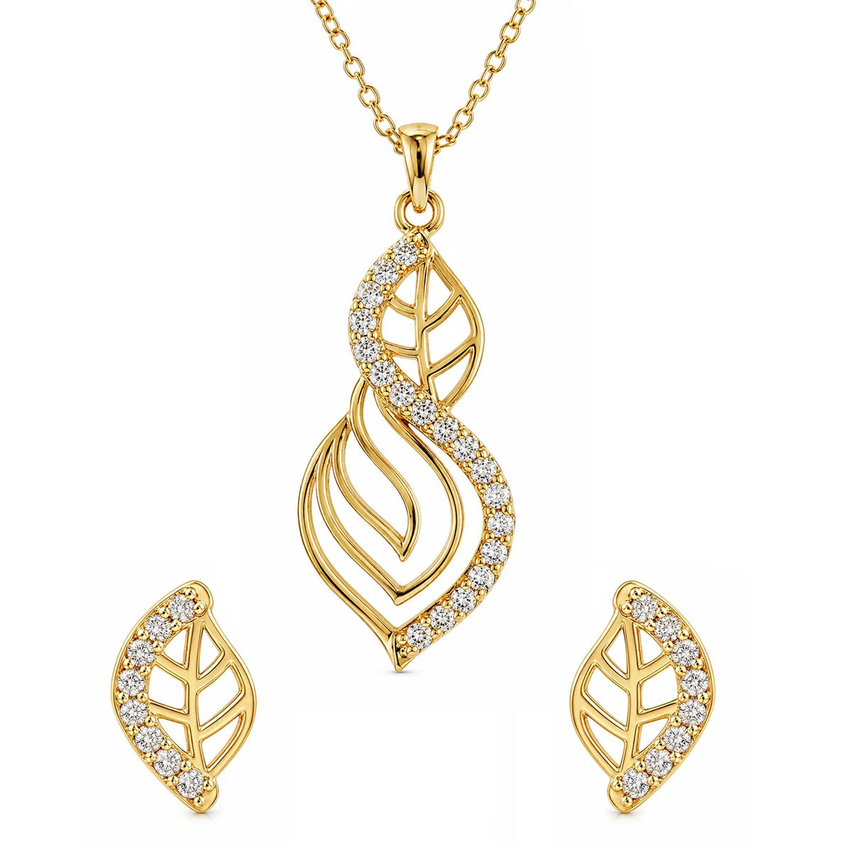 Leafy Affair Tarusa Pendant Set