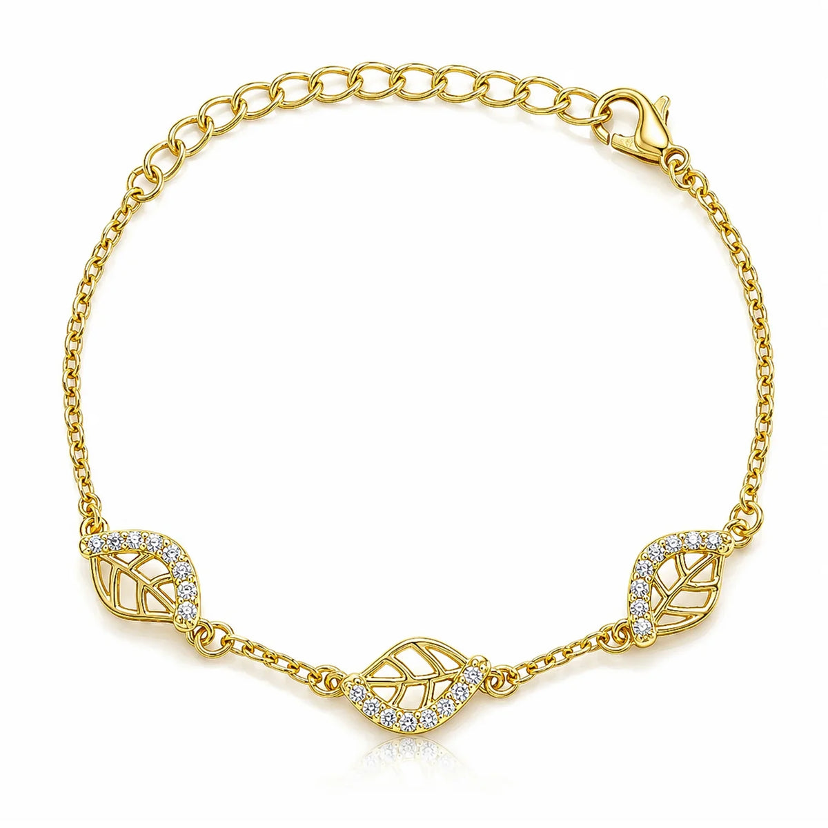 Leafy Affair Petal Cluster Link Bracelet