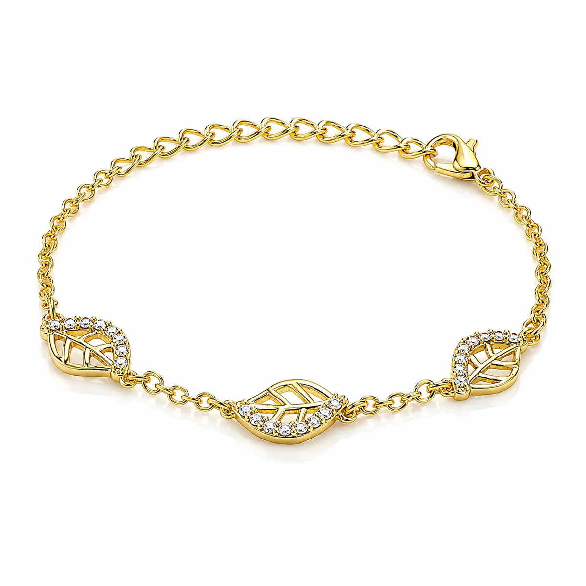 Leafy Affair Petal Cluster Link Bracelet