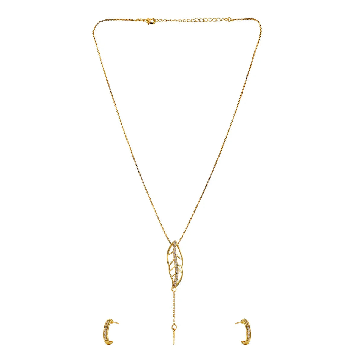 Leafy Affair Livora Form Y Pendant Set