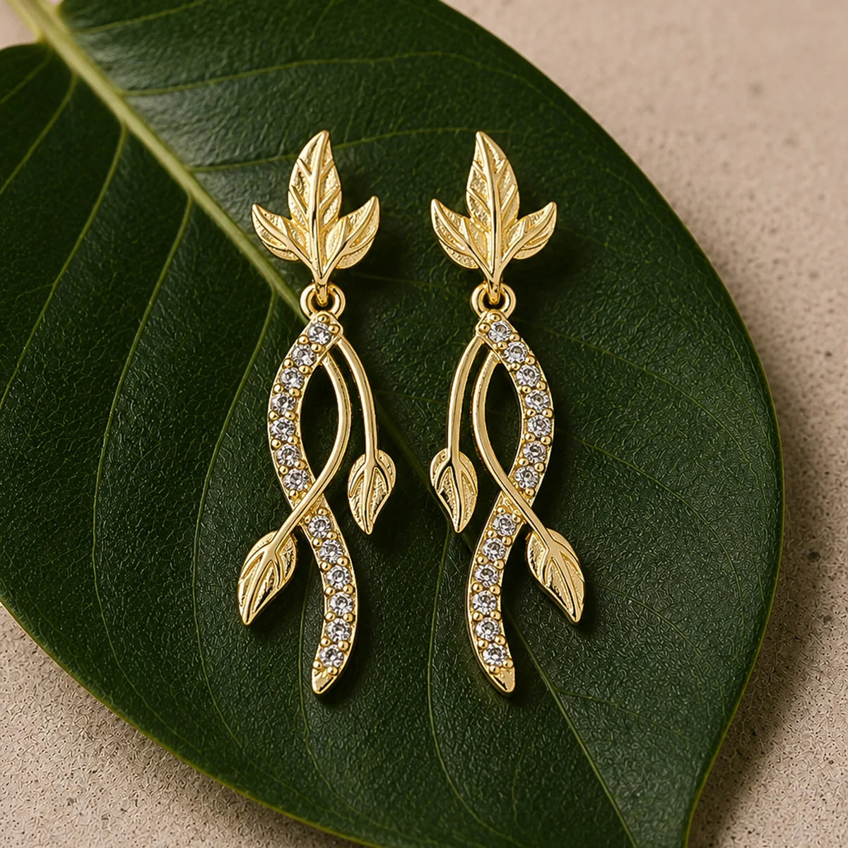 Leafy Affair Nivelle Dangle Earrings