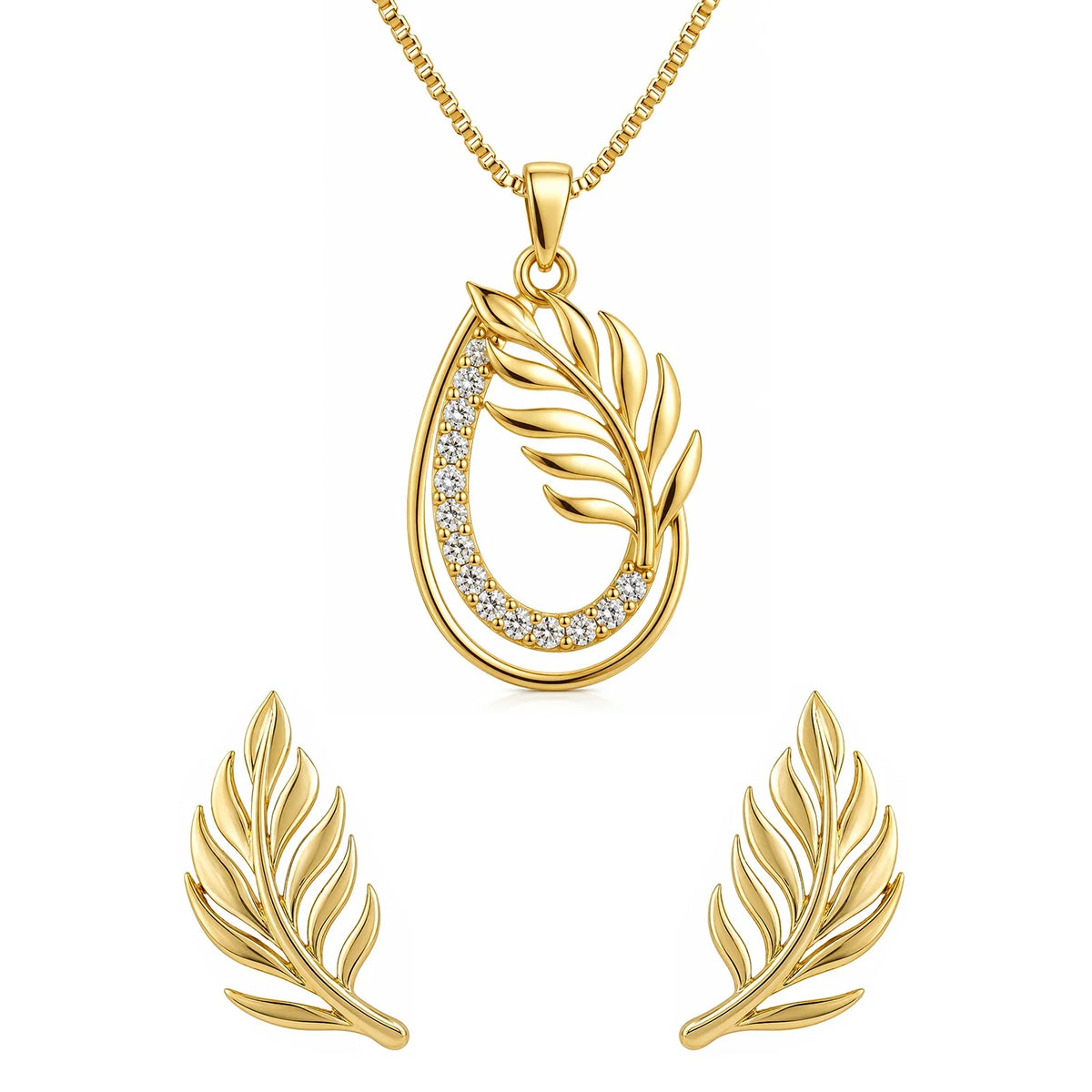 Leafy Affair Florielle Gleam Pendant Set