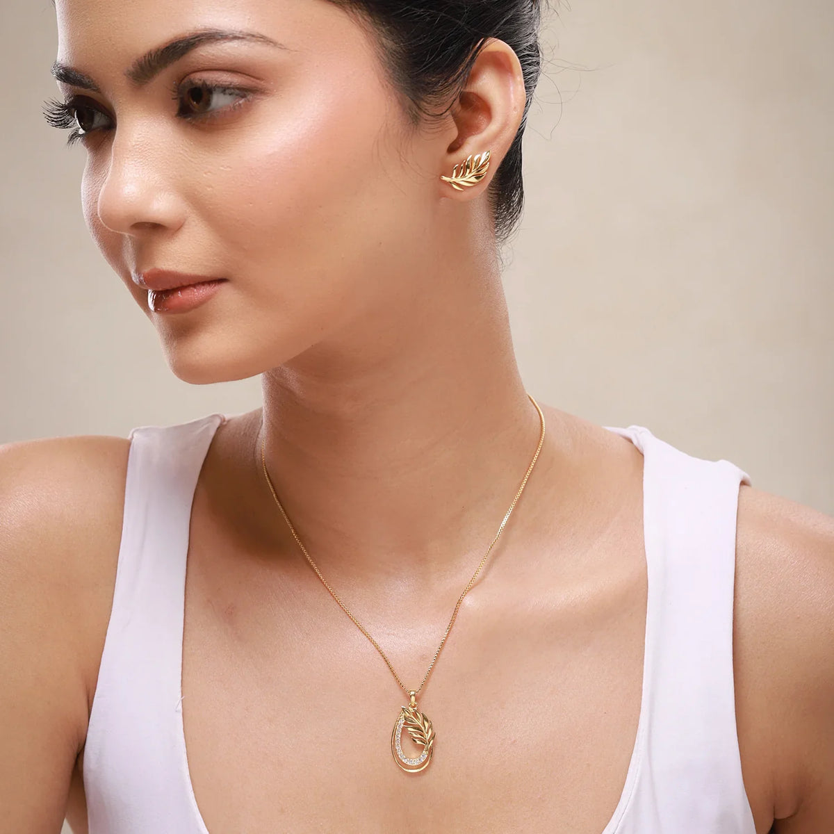 Leafy Affair Florielle Gleam Pendant Set