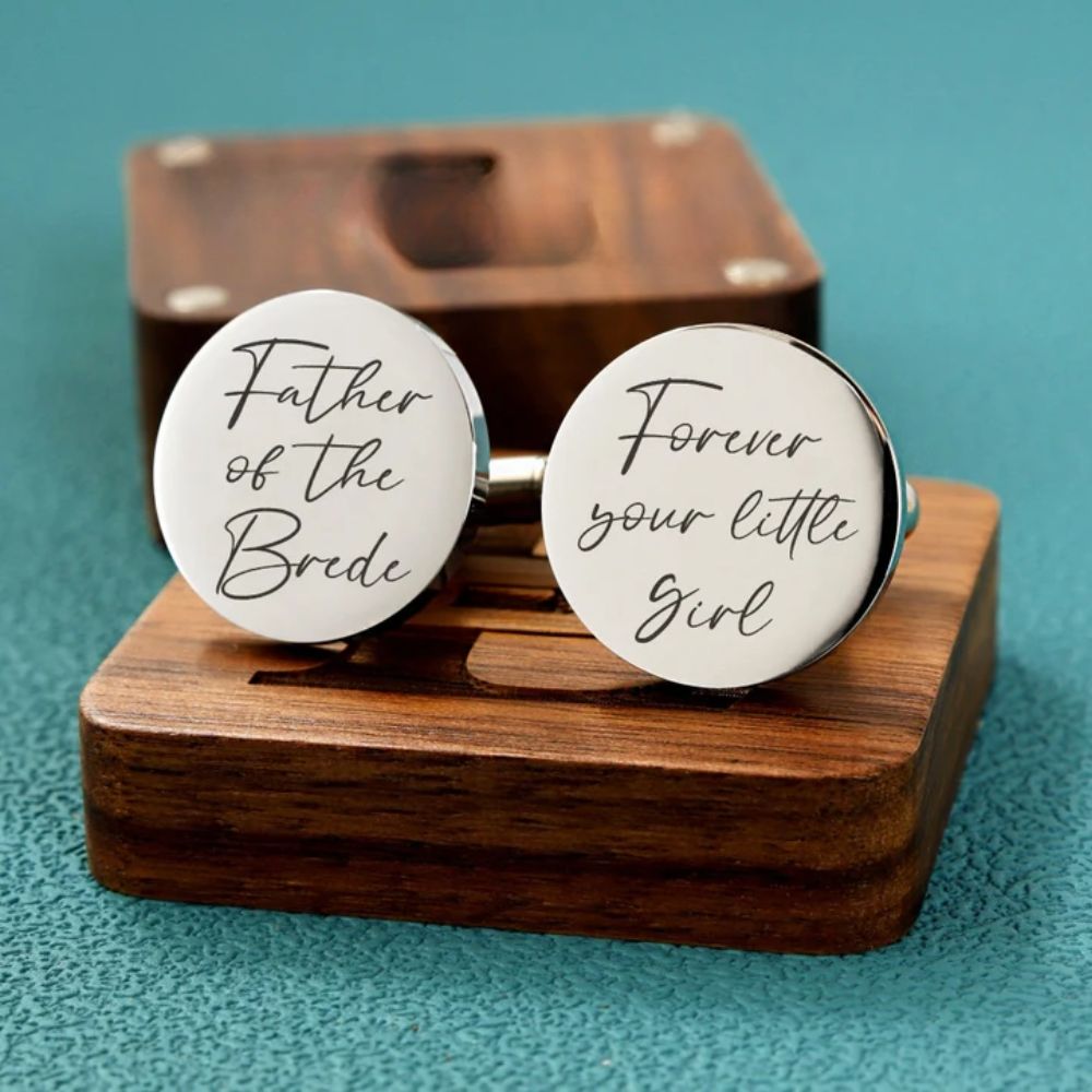 custom-engraved cufflinks - Jiva