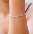 Personalized Tiny Interlocking Two Initials Bracelet, Dainty Gold Letter Bracelet, Custom Curb Chain Bracelet, Personalized Gifts