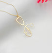Personalized Stethoscope Necklace with Name, Nurse and Doctor Jewelry Gifts, Custom Stethoscope Pendant, Everyday Wear Medical Student Gifts