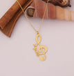 Personalized Treble Clef Name Necklace, Custom Music Note Pendant for Musicians, Music Lover Necklace, Musician Gift, Valentine's Day Gift