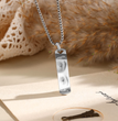 Personalised Eye Engraving Pendant With Chain