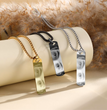 Personalised Eye Engraving Pendant With Chain