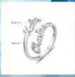 Double Name Ring, Two Name Ring, Adjustable Ring, Ring for Women, Personalized Gift for Mom, Best Friend Gift, Birthday Gifts
