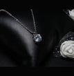 Silver Classic Vintage Solitaire Pendant