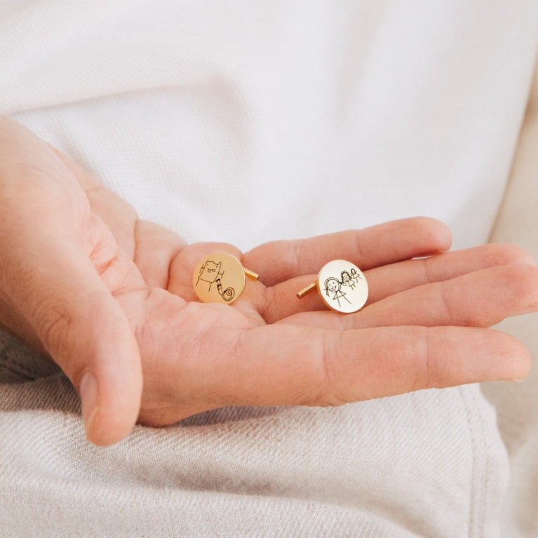 personalized Engraved Cufflinks - Jiva