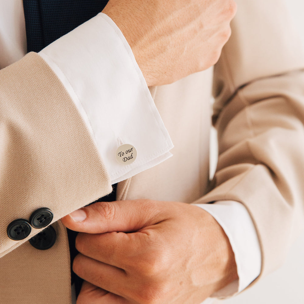 personalized Engraved Cufflinks - Jiva