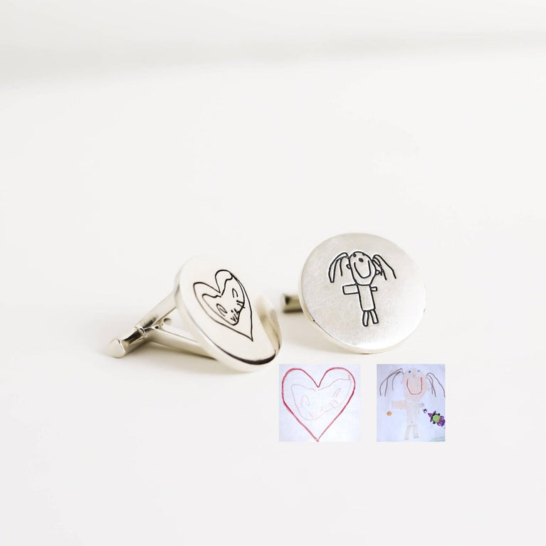 personalized Engraved Cufflinks - Jiva
